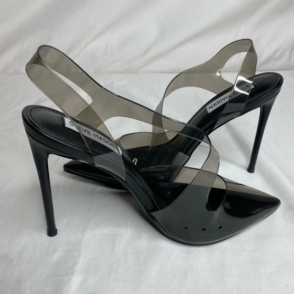 Steve Madden Women's Vienne Black Heeled Sandal New With Box - Picture 10 of 11